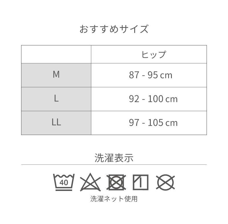 お尻を包むサニタリーショーツでナプキンの羽がしまえて夜用はばっちり