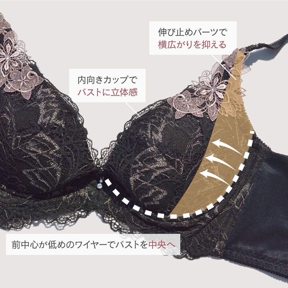 choco】グラモアブラ E65 4点セット グラモアコレクションビジューブラ
