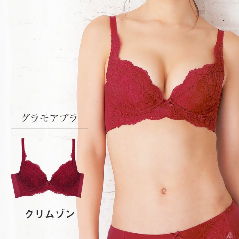 リピート率NO.1育乳ブラ グラモアブラ クリムゾン
