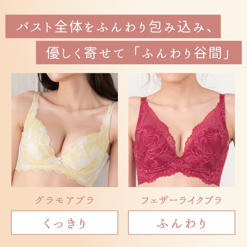 glamore フェザーライクブラ グラモアブラの進化版 フルカップ風