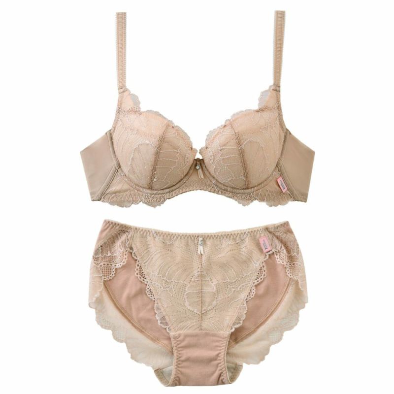 sarah collection スッキリしたバスト ハンサムブラ 上下セット