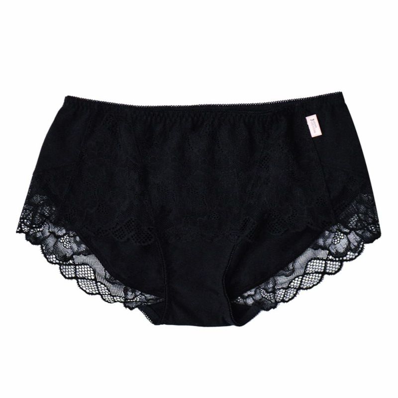 新品未使用【フェレナ】ハッピーショーツ　L　ブラック ニッセン ショーツ レディース セレブ ビューティ 総レース T