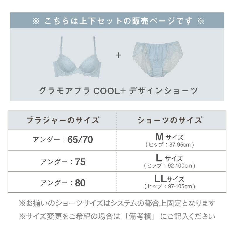 涼しいブラが登場!! グラモアブラCOOL デザインショーツセット FT0401 涼しいブラが登場!! グラモアブラCOOL デザインショーツセット FT0401
